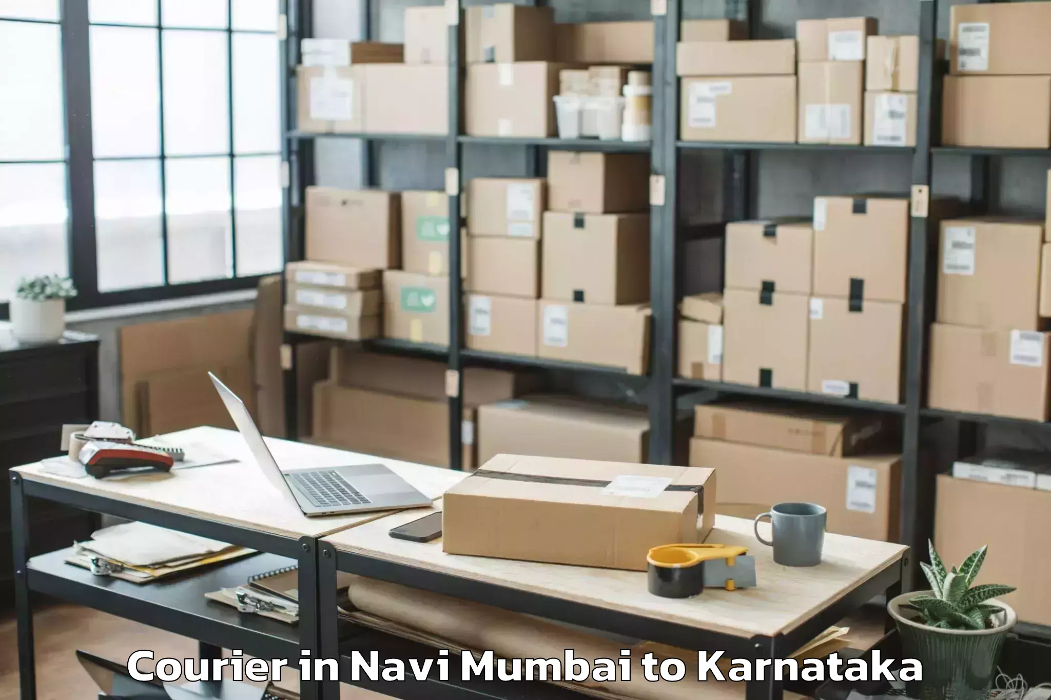 Reliable Navi Mumbai to Tavarekere Courier